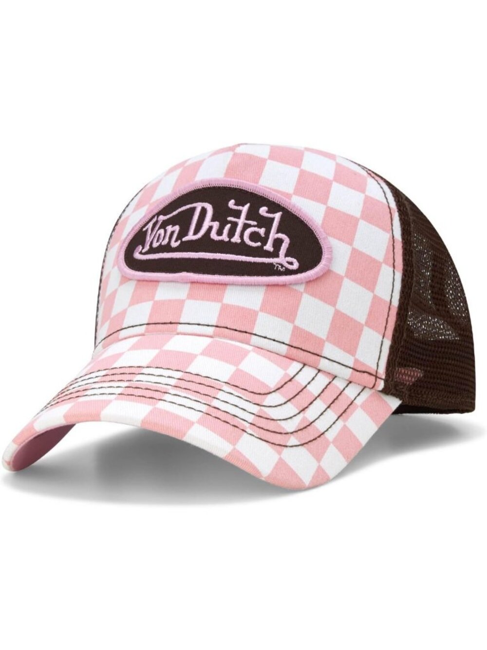 Stylish Monogram Trucker Cap | Mesh Back, Curved Bill, Adjustable Snapback